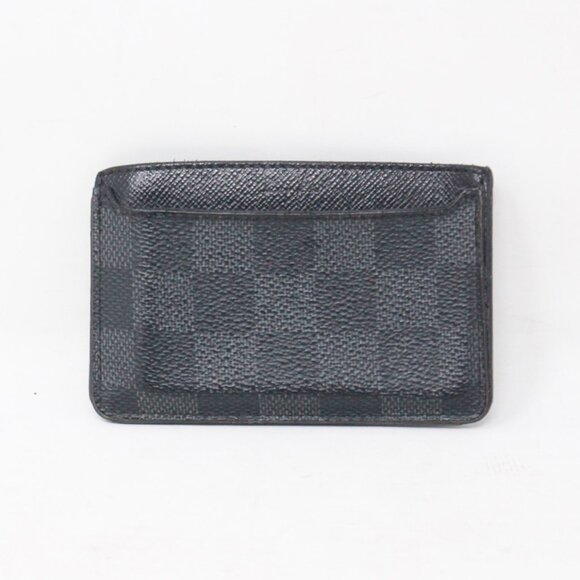 Louis Vuitton #J9CQSD Damier Graphite Card Holder - Picture 1 of 7